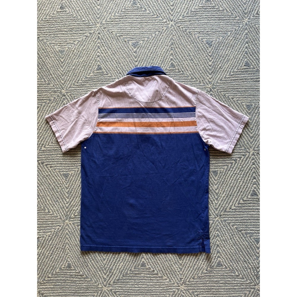 Jantzen Multicolor Striped Pocket Polo Shirt - Medium - Picture 6 of 6